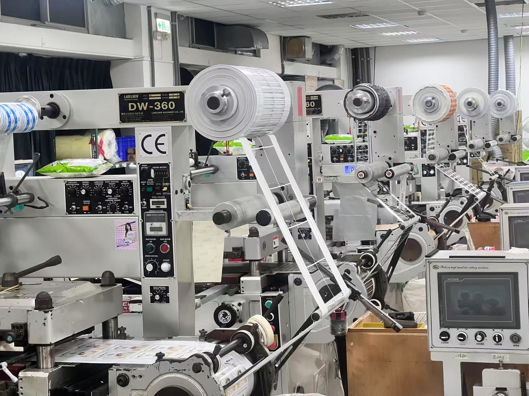 Modern label printing facility